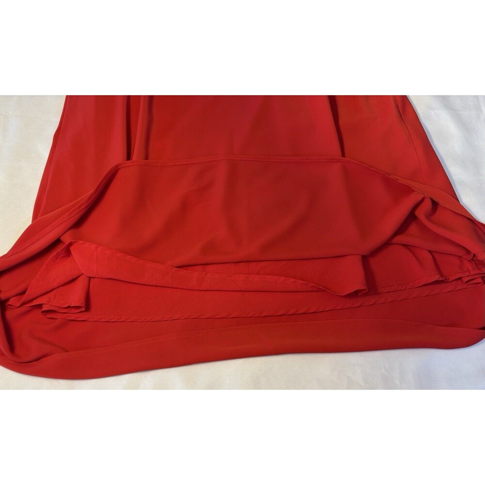 ABERCROMBIE & FITCH Red Maxi Skirt Womens Large Pull On Lined Long Colorful Boho - Picture 4 of 9